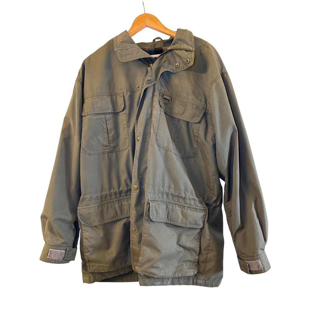 VINTAGE Eddie Bauer Mens Mountain Parka Wool Lined Jacket Outdoor Size L